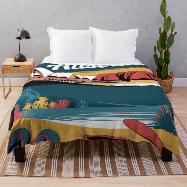 Item preview, Póster de viaje vintage de Australia: lugares emblemáticos y ambiente tropical designed and sold by LSVart.