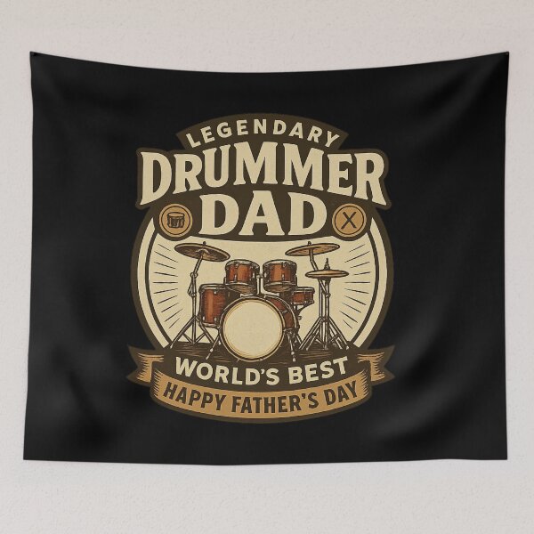 Item preview, Legendary Drummer Dad – Master of Rhythm Father's Day Gift designed and sold by JenniferCreaArte .
