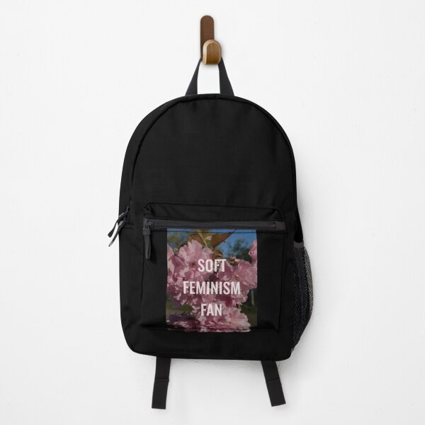 Item preview, Soft Feminism Fan – Gentle Empowerment Aesthetic Quote Black designed and sold by Yana Mustafina | Boho Soulful Designs.