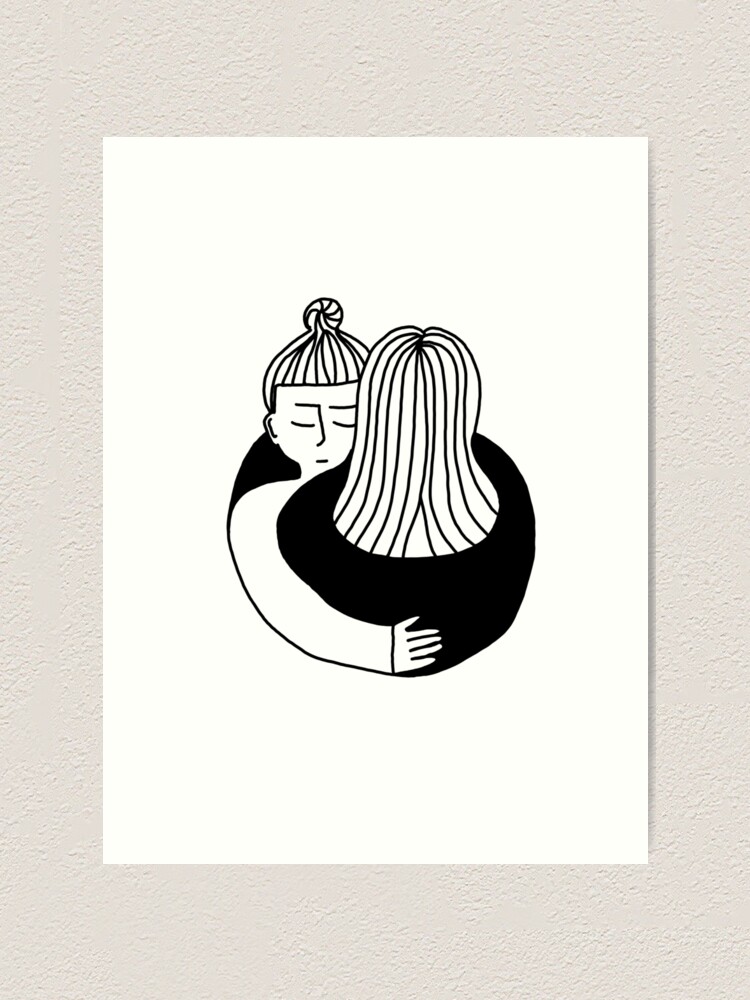 Alternative Ansicht von The Hug Kunstdruck