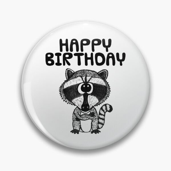 Artikelvorschau, Waschbär Alles Gute zum Geburtstag Lustig entworfen und verkauft von doodlerob.