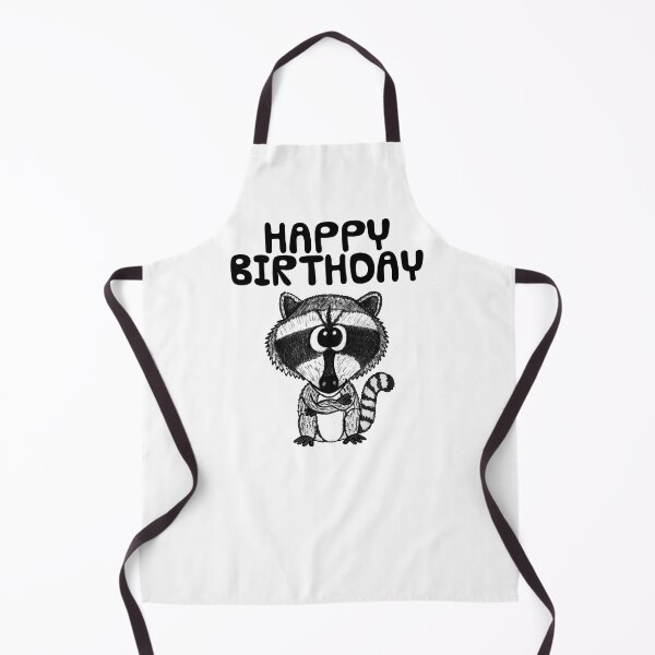Item preview, Raccoon Happy Birthday Funny designed and sold by doodlerob.