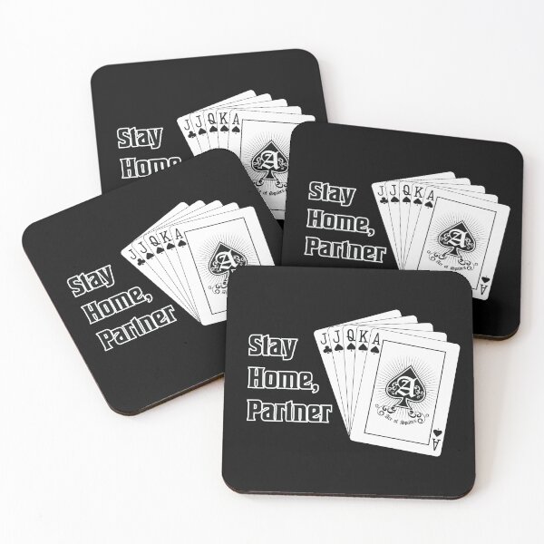 Item preview, "Stay Home Partner," Euchre Loner Hand designed and sold by LibStix.