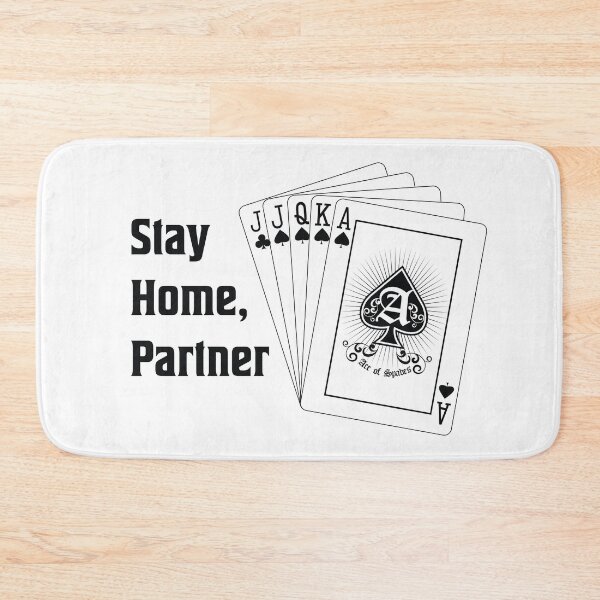 Item preview, "Stay Home Partner," Euchre Loner Hand designed and sold by LibStix.