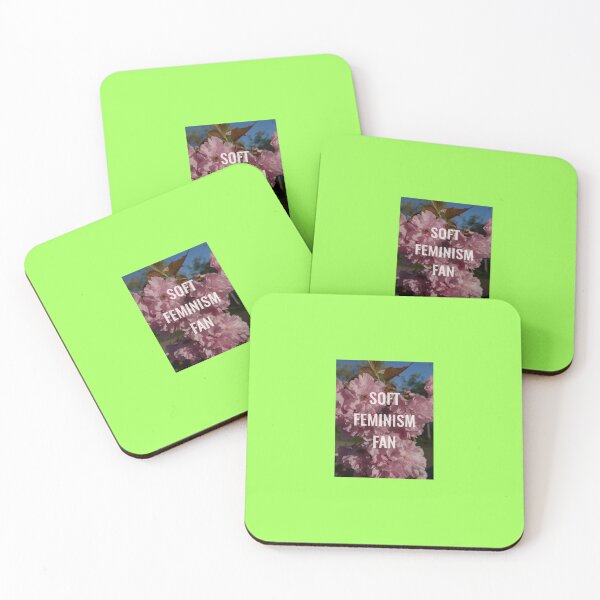 Item preview, Soft Feminism Fan – Gentle Empowerment Aesthetic Quote Green designed and sold by Yana Mustafina | Boho Soulful Designs.