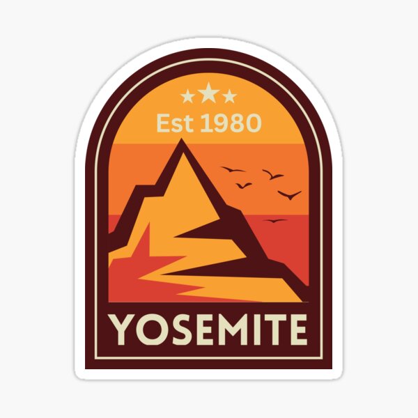 Item preview, Yosemite National State Park Classic T-shirt Sticker designed and sold by ThinkNatural.