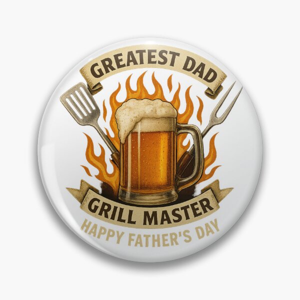 Item preview, Grill Master Dad – Vintage Beer & BBQ Father’s Day Gift designed and sold by JenniferCreaArte .