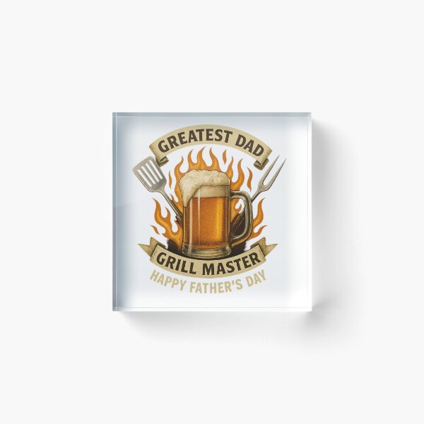 Item preview, Grill Master Dad – Vintage Beer & BBQ Father’s Day Gift designed and sold by JenniferCreaArte .