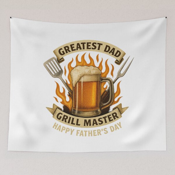 Item preview, Grill Master Dad – Vintage Beer & BBQ Father’s Day Gift designed and sold by JenniferCreaArte .