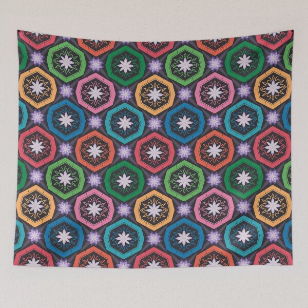 Item preview, Geometric Psychodelic Pattern designed and sold by NicolasGlowArt.