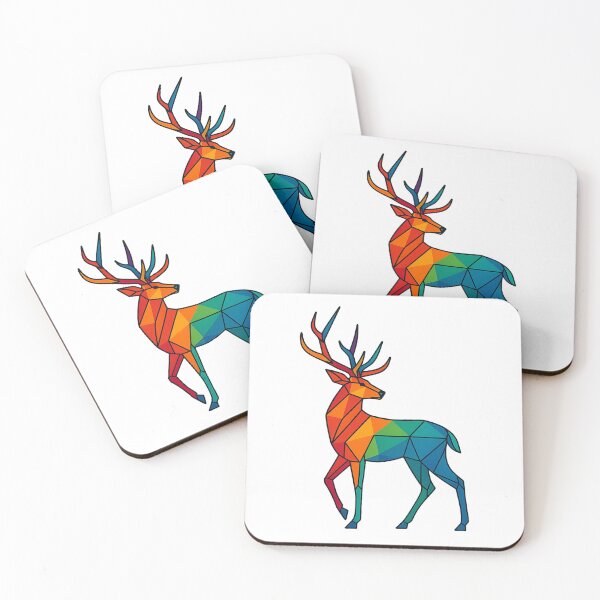Item preview, Prismatic Deer Full Profile designed and sold by TheWonkyEaselCo.