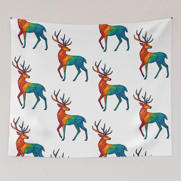 Item preview, Prismatic Deer Full Profile designed and sold by TheWonkyEaselCo.