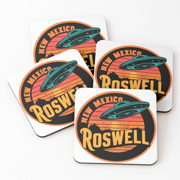 Item preview, Roswell New Mexico Retro Sunset Ufo designed and sold by Traveldrawings.