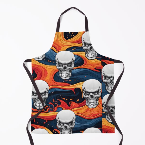 Item preview, Lava and Skulls Pattern designed and sold by Mark Cannon.