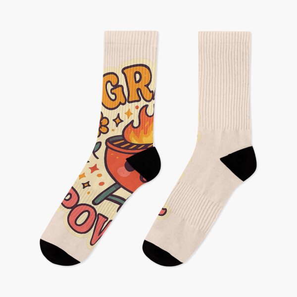 Item preview, Grill Power – Cute Feminist BBQ Pun designed and sold by GirlyPopped.