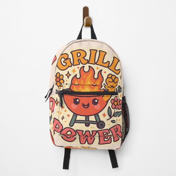 Item preview, Grill Power – Cute Feminist BBQ Pun designed and sold by GirlyPopped.