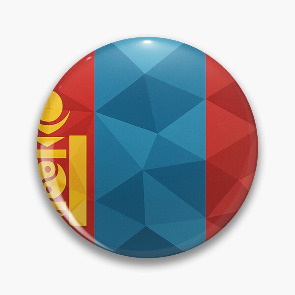 Item preview, Mongolia Flag – Low-Poly Geometric Art designed and sold by PrometheusStyle.