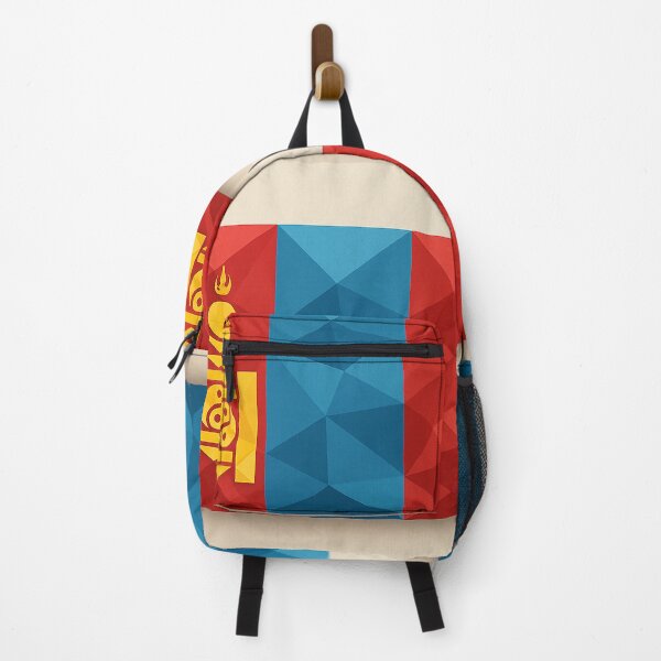 Item preview, Mongolia Flag – Low-Poly Geometric Art designed and sold by PrometheusStyle.