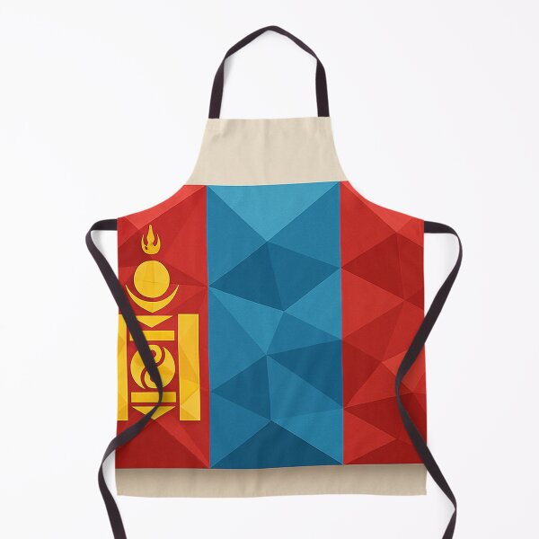 Item preview, Mongolia Flag – Low-Poly Geometric Art designed and sold by PrometheusStyle.