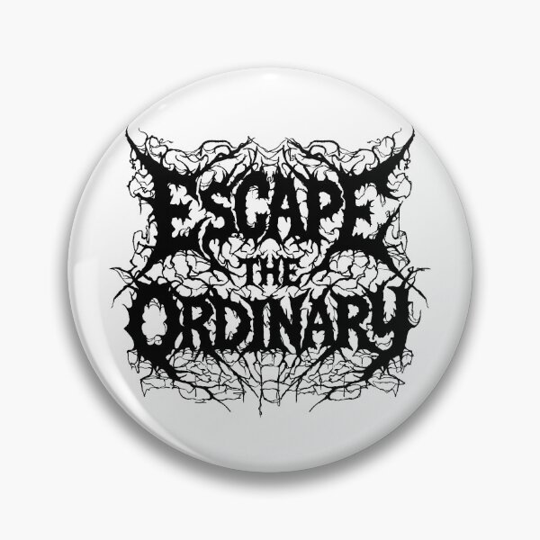 Item preview, Escape the Ordinary - Dark Metal Aesthetic Typography designed and sold by sXe-art.
