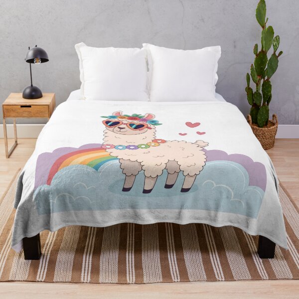 Item preview, Cute Llamazing – Kawaii Pride Llama with Rainbow & Hearts designed and sold by asliberry.