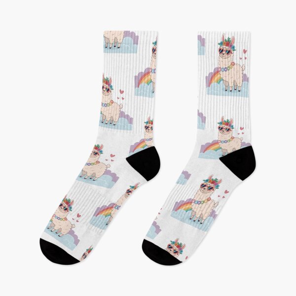 Item preview, Cute Llamazing – Kawaii Pride Llama with Rainbow & Hearts   designed and sold by asliberry.