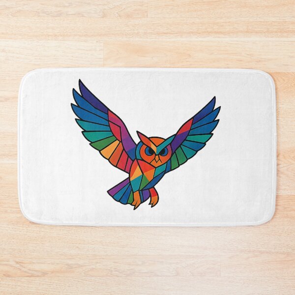 Item preview, Prismatic Owl in Flight designed and sold by TheWonkyEaselCo.