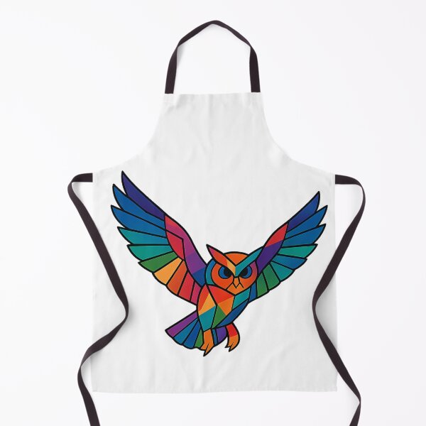 Item preview, Prismatic Owl in Flight designed and sold by TheWonkyEaselCo.