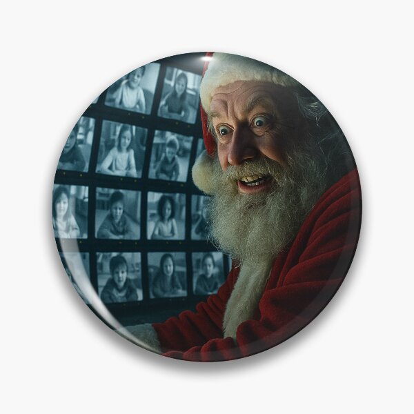 Item preview, Creepy Santa Monitoring Naughty Kids designed and sold by soulofalion.