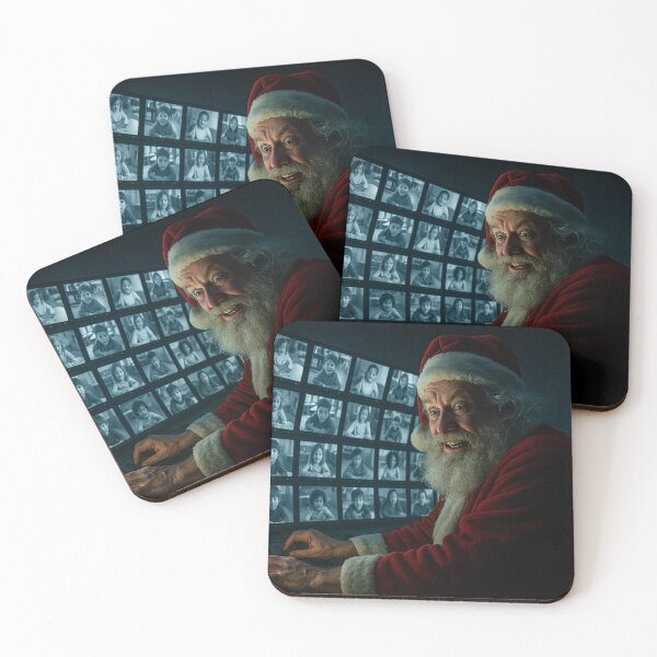 Item preview, Creepy Santa Monitoring Naughty Kids designed and sold by soulofalion.