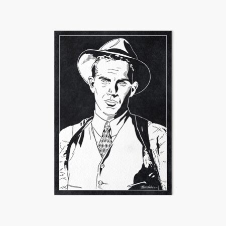 Item preview, ELIOT NESS - The Untouchables (Black and White) designed and sold by FamousWeirdosRB.