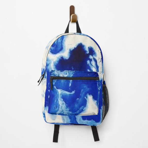 Item preview, Abstract painting in white and blue designed and sold by ManuelaHellwig.