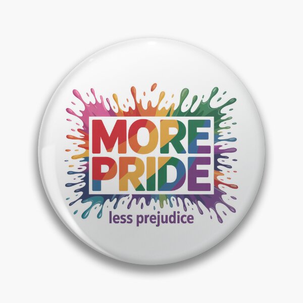 Item preview, More Pride Less Prejudice: Graffiti Rainbow LGBTQ Statement Art designed and sold by elynne9.