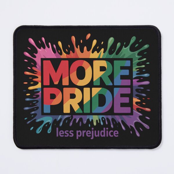 Item preview, More Pride Less Prejudice: Graffiti Rainbow LGBTQ Statement Art designed and sold by elynne9.