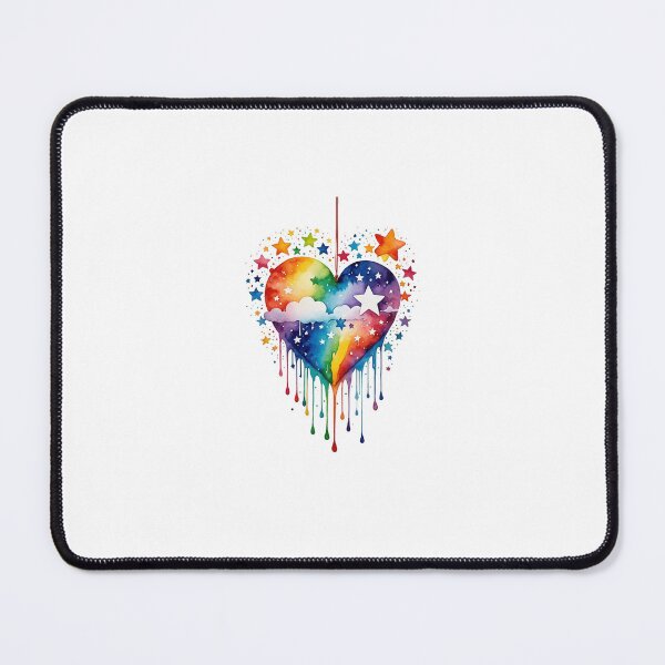 Item preview, Drippy Rainbow Heart and Stars and Clouds designed and sold by Zencookie.