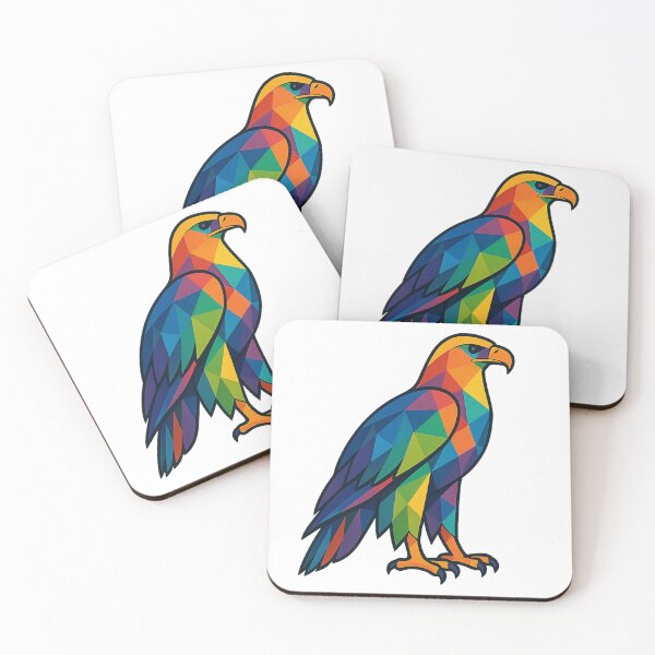 Item preview, Prismatic Eagle Perched designed and sold by TheWonkyEaselCo.