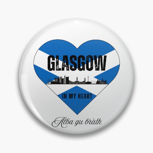 Item preview, Glasgow Scotland Skyline Heart design – Alba gu bràth designed and sold by Yuli Club.