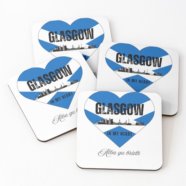 Item preview, Glasgow Scotland Skyline Heart design – Alba gu bràth designed and sold by Yuli Club.