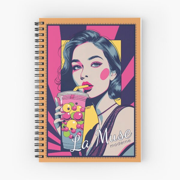 Item preview, Pop Art Girl - Retro Poster or Apparel Print - La muse moderne designed and sold by Olhapro.