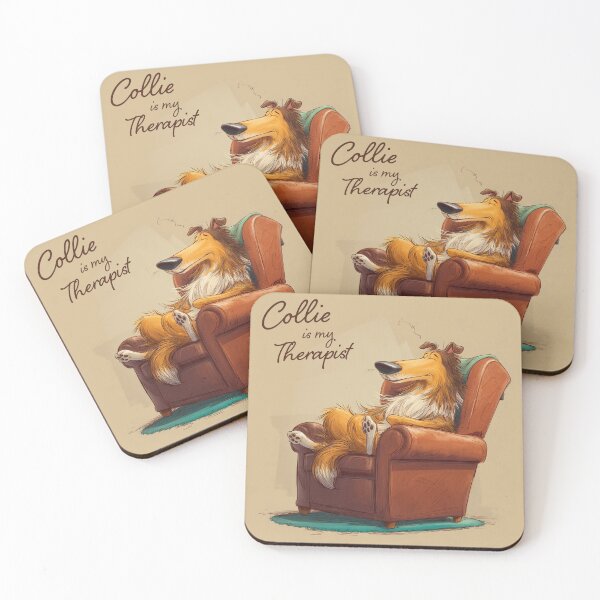 Item preview, Collie Is My Therapist – Funny Rough Collie Relaxation Design designed and sold by Happy Collie.