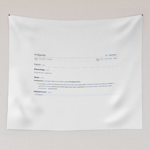 Item preview, Broligarchy defined large designed and sold by stirlingalex.