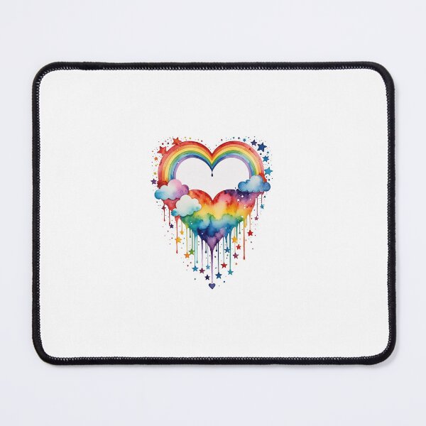 Item preview, Drippy Rainbow Heart and Stars Confetti and Clouds Hug designed and sold by Zencookie.