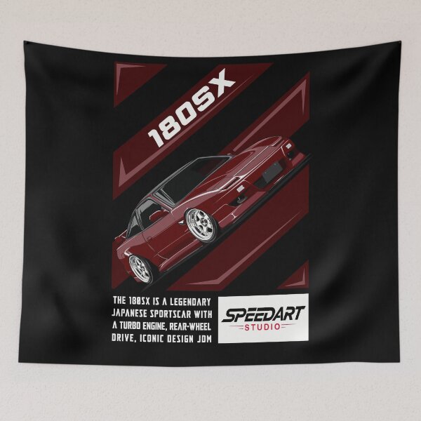 Item preview, 180SX Turbo – JDM Street Legend Artwork designed and sold by SpeedArtStudio.