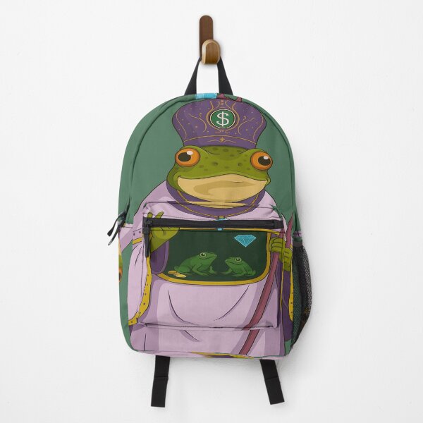 Item preview, Rich Frog Pope Meme – Crypto Royalty Illustration designed and sold by MarinaBlackArt.