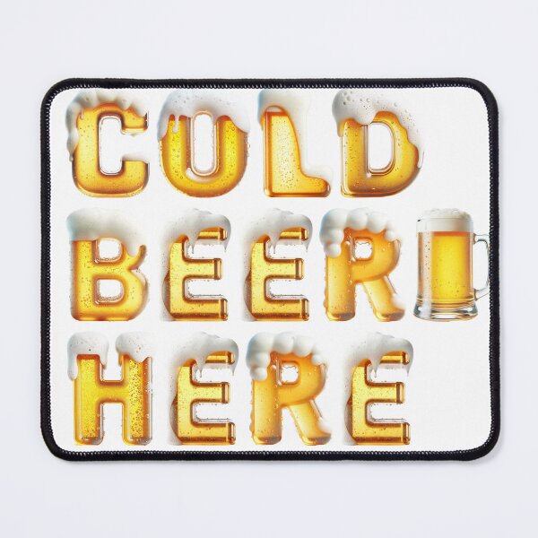 Item preview, Cold Beer, Right Here! designed and sold by DreamWearElite.