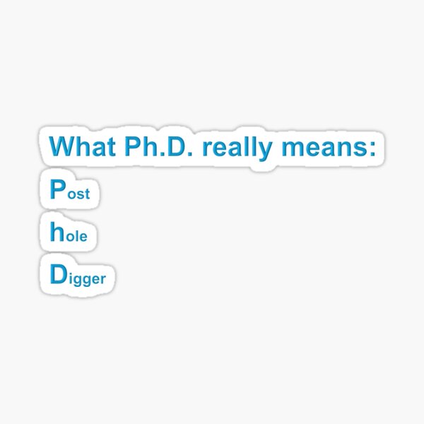 Item preview, What PhD means (design 16) designed and sold by Medieval-Irish.