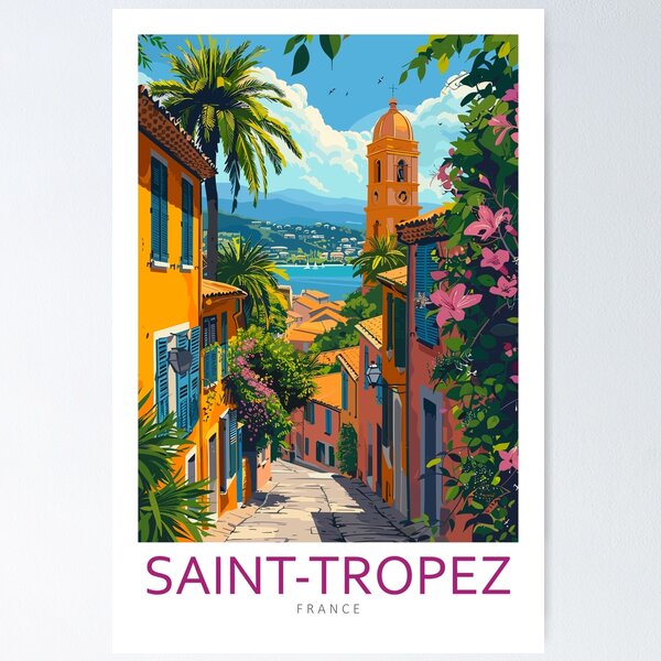 Artikel-Vorschau von Saint Tropez Frankreich - Reisekunst, designt und verkauft von Marciolini.