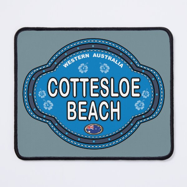 Item preview, Cottesloe Beach Western Australia stitching effect emblem designed and sold by studioss76.