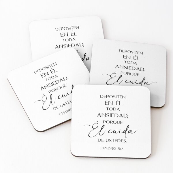 Item preview, 1 Pedro 5:7, Spanish Bible Verse designed and sold by Aryam Quotes.
