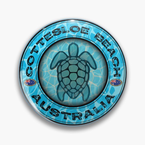 Item preview, Cottesloe Beach Western Australia sea turtle vintage designed and sold by studioss76.